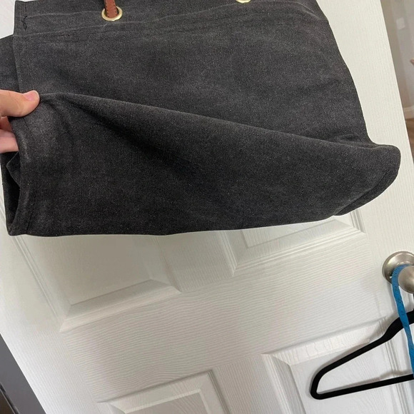 Most Wanted Charcoal gray black canvas tote bag "Cherish Every Moment" - Picture 3 of 4